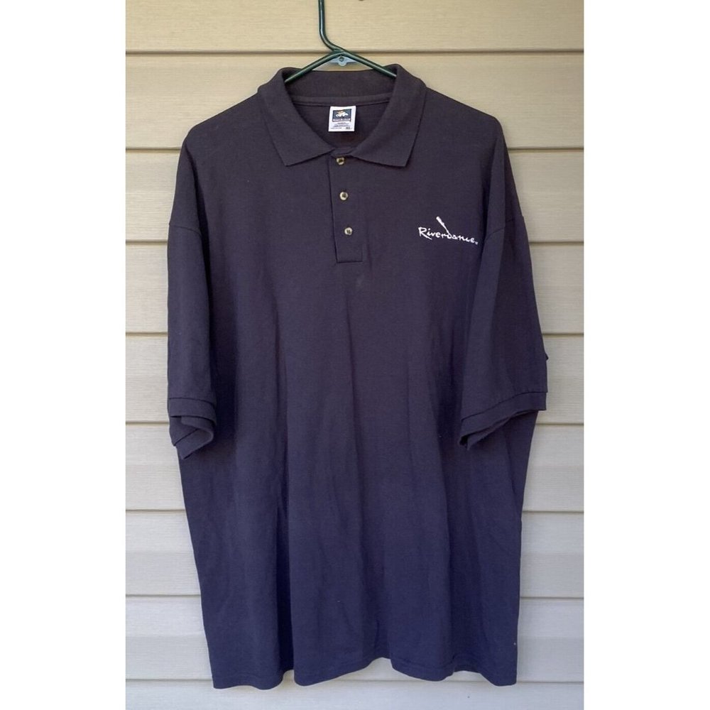Riverdance Polo Blue Vintage Mens XL Casual